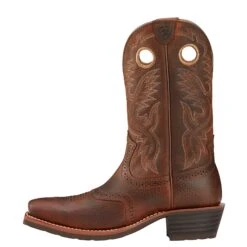 Ariat Boots: Men's 10002227 Square Toe Roughstock Cowboy Boots 10 Ariat Boots: Men's 10002227 Square Toe Roughstock Cowboy Boots -Overlook Boots shop 10002227 side