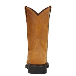 Ariat Boots: Men's 10004986 Sierra Brown Slip-Resistant Wellington Work Boots -Overlook Boots shop 10004986 heel