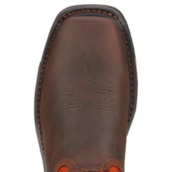Ariat 10005888 Men's Workhog Orange Square Toe Cowboy Boots