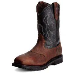 Ariat Boots: Men's Black Waterproof 10012932 Safety Toe EH Rigtek Boots 11 Ariat Boots: Men's Black Waterproof 10012932 Safety Toe EH Rigtek Boots -Overlook Boots shop 10012932 3 4 front