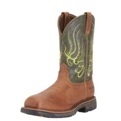 Ariat 10015400 Men's Mesteno Workhog Composite Toe Work Boots -Overlook Boots shop 10015400 3 4 front