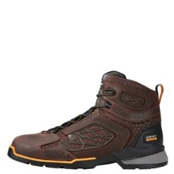 Ariat Boots: Men's Brown 10021495 Rebar Flex 6-Inch Composite Toe Work Boots 10 Ariat Boots: Men's Brown 10021495 Rebar Flex 6-Inch Composite Toe Work Boots -Overlook Boots shop 10021495 side