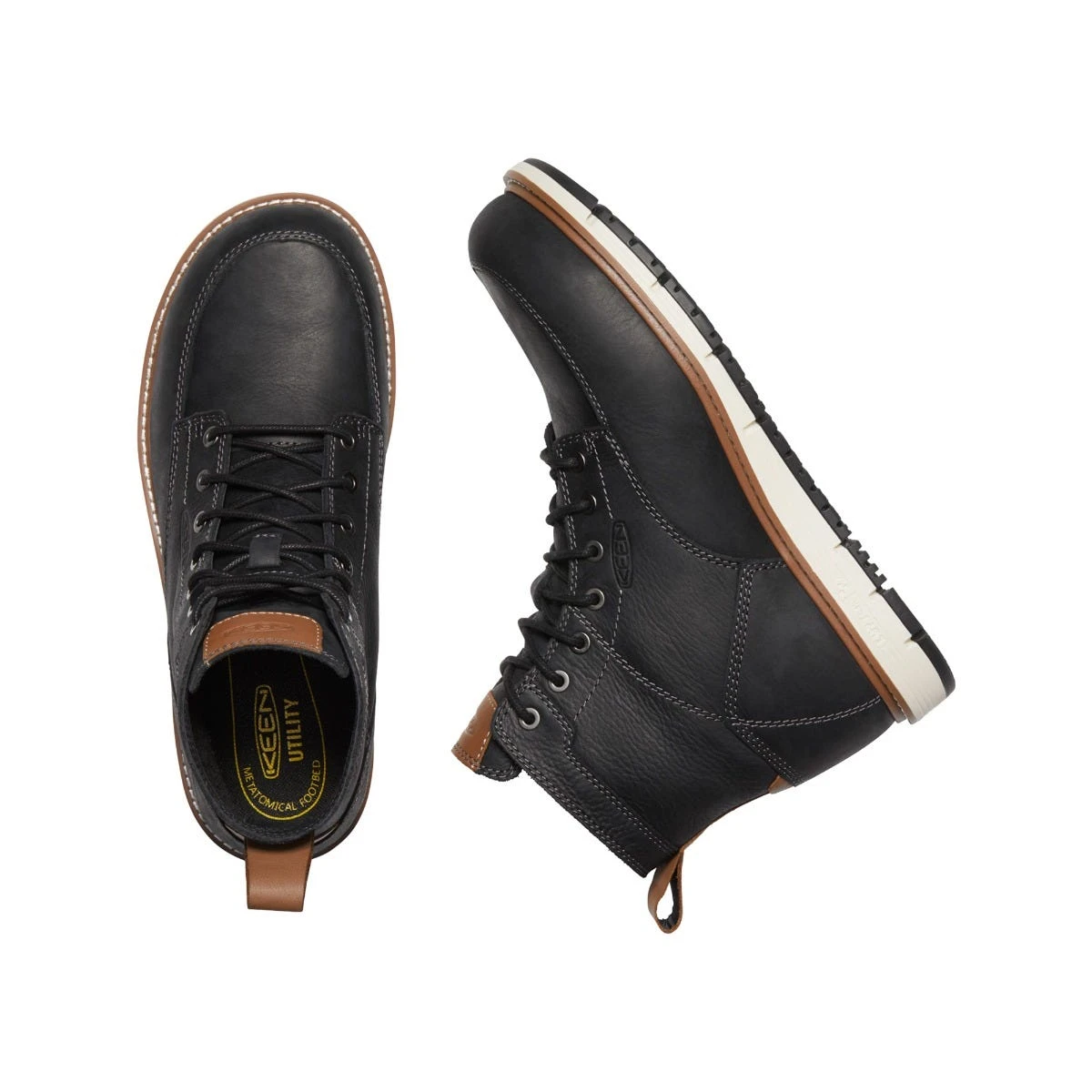 Keen Utility Boots: Men's 1020053 Black Caramel Cafe Aluminum Toe 6" San Jose EH Work Boot 6 Keen Utility Boots: Men's 1020053 Black Caramel Cafe Aluminum Toe 6" San Jose EH Work Boot - Image 4