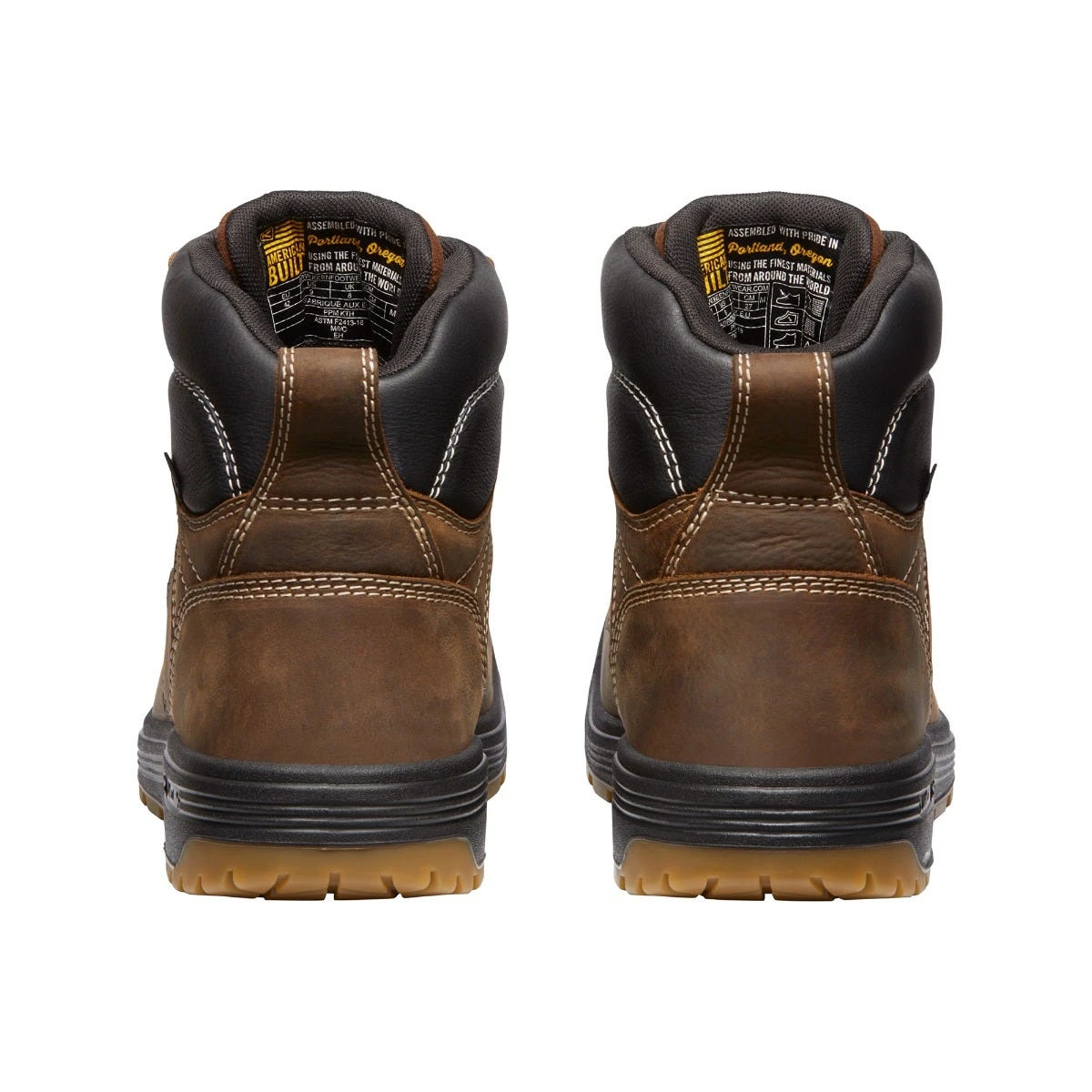 Keen Utility Boots: Men's 1027100 Dark Earth Gum Carbon Fiber Toe Fort Wayne 6" Waterproof EH Work Boot 5 Keen Utility Boots: Men's 1027100 Dark Earth Gum Carbon Fiber Toe Fort Wayne 6" Waterproof EH Work Boot - Image 3