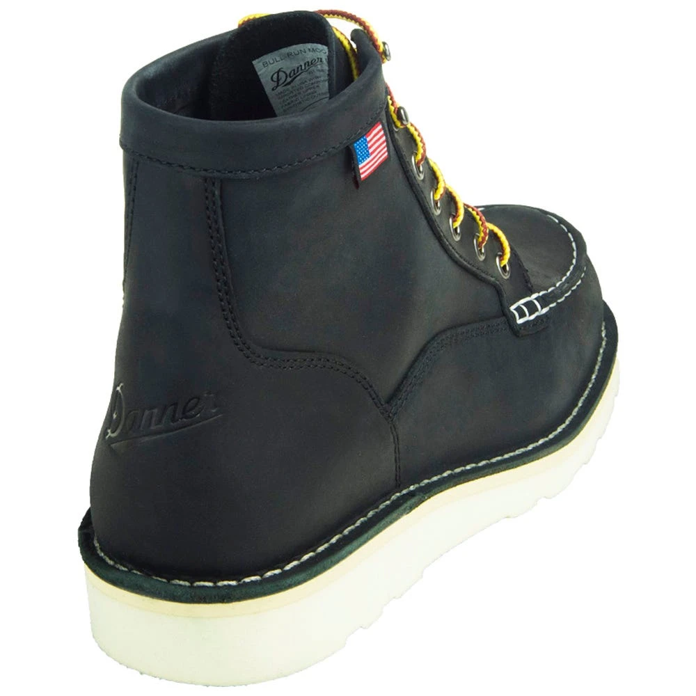 Danner Boots: Men's Black Moc Toe 15568 Bull Run Soft Toe Work Boots 5 Danner Boots: Men's Black Moc Toe 15568 Bull Run Soft Toe Work Boots - Image 3