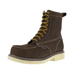 Iron Age Boots: Men's IA5082 BRN Brown 8" Wedge Work Boot, Comp Toe -Overlook Boots shop 2