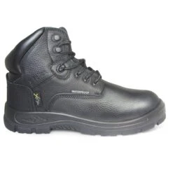 Genuine Grip Boots: Men's 6070 Black Composite Toe Poseidon Metatarsal Guard EH Work Boot -Overlook Boots shop 6070 2