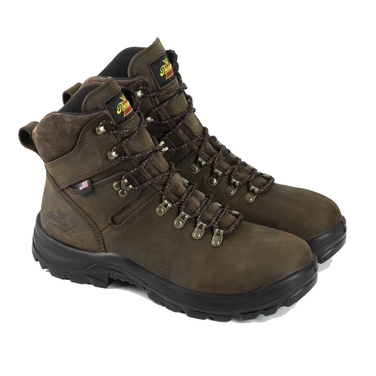 Thorogood Boots: Men's 804 3365 Brown Steel Toe 6" American Union Series USA Made Waterproof Work Boot 4 Thorogood Boots: Men's 804 3365 Brown Steel Toe 6" American Union Series USA Made Waterproof Work Boot - Image 2