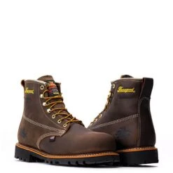 Thorogood Boots: Men's 804 4514 Brown Nano Safety Toe USA Made American Heritage Waterproof Insulated Crazyhorse Work Boot 10 Thorogood Boots: Men's 804 4514 Brown Nano Safety Toe USA Made American Heritage Waterproof Insulated Crazyhorse Work Boot -Overlook Boots shop 804 4514 3edit