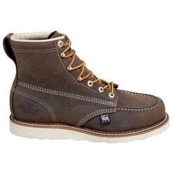 Thorogood Boots: Men's Brown Moc Toe 814-4203 USA Made American Heritage Work Boots -Overlook Boots shop 814 4203 thorogoodo 01