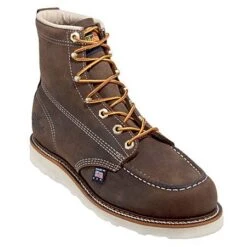 Thorogood Boots: Men's Brown Moc Toe 814-4203 USA Made American Heritage Work Boots -Overlook Boots shop 814 4203 thorogoodp 01