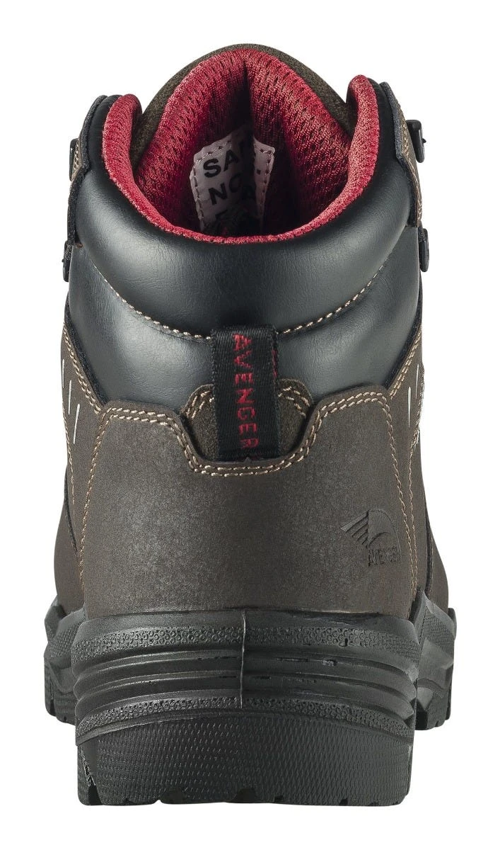 Avenger Boots: Men's A7402 Brown Foundation 6" Carbon Toe Waterproof Work Boot 5 Avenger Boots: Men's A7402 Brown Foundation 6" Carbon Toe Waterproof Work Boot - Image 3