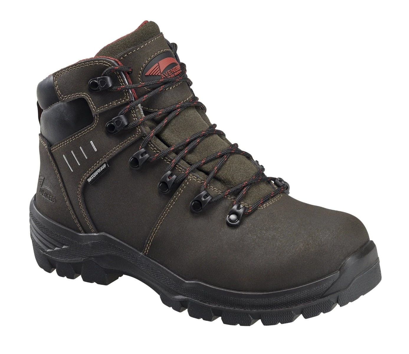 Avenger Boots: Men's A7402 Brown Foundation 6" Carbon Toe Waterproof Work Boot 3 Avenger Boots: Men's A7402 Brown Foundation 6" Carbon Toe Waterproof Work Boot