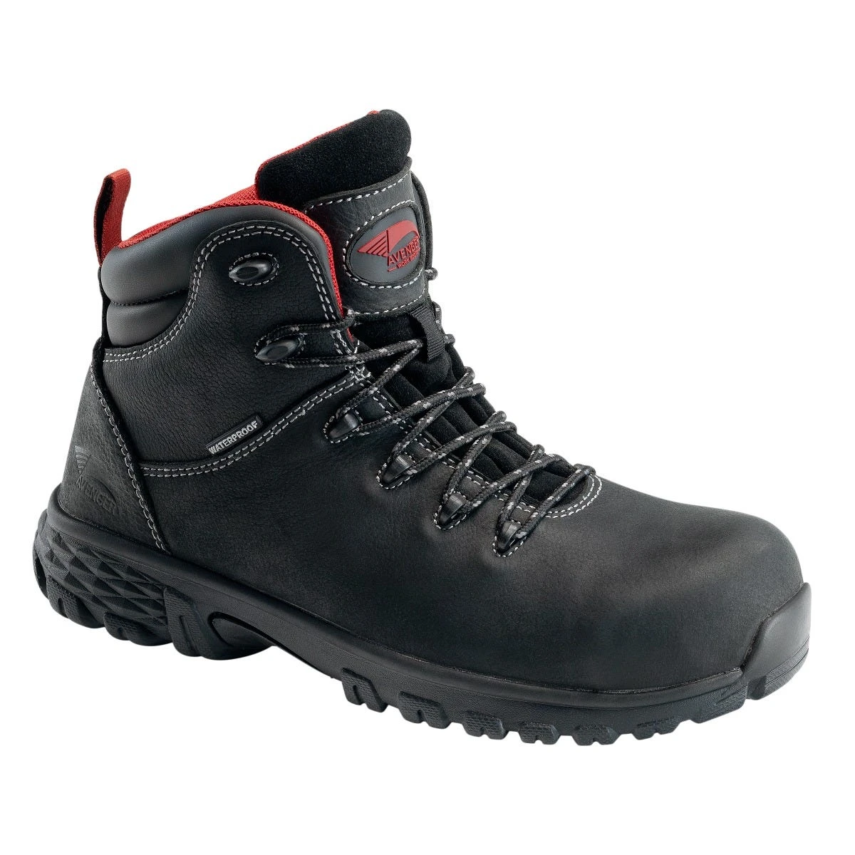 Avenger Boots: Men's A7422 Black Alloy Toe SD10 Waterproof Flight Work Boot 3 Avenger Boots: Men's A7422 Black Alloy Toe SD10 Waterproof Flight Work Boot