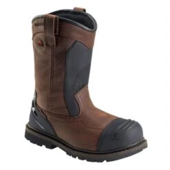 Avenger Boots: Men's A7896 Brown Hammer Wellington Carbon Toe Work Boots -Overlook Boots shop a7896