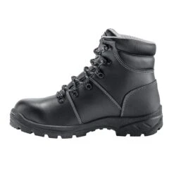 Avenger Boots: Men's A8224 Black Steel Toe 6" Waterproof Builder EH Work Boot -Overlook Boots shop a8224 8624 medial