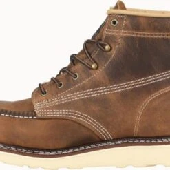 Carolina Boots: Men’s CA7011 Old Town Folklore AMP USA 6” Domestic Moc Toe Wedge Work Boot -Overlook Boots shop ca7011 500xauto instep