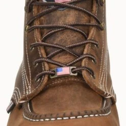 Carolina Boots: Men’s CA7011 Old Town Folklore AMP USA 6” Domestic Moc Toe Wedge Work Boot -Overlook Boots shop ca7011 500xauto toe