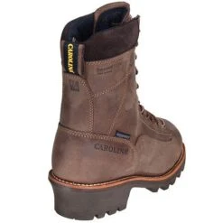 Carolina Boots: Men's Brown 8 Inch Waterproof CA7022 Logger Boots -Overlook Boots shop ca7021st carolinab 01 1