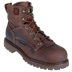 Carolina Boots: Men's Waterproof Brown CA7028 EH Work Boots 11 Carolina Boots: Men's Waterproof Brown CA7028 EH Work Boots -Overlook Boots shop ca7528 carolinap 01 1 1