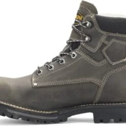 Carolina Boots: Men's CA7532 Grey 6” PitStop Waterproof Comp Toe Work Boots -Overlook Boots shop ca7532 500xauto instep