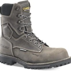 Carolina Boots: Men's CA8532 Grey 8” Waterproof Composite Toe Work Boots