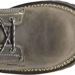 Carolina Boots: Men's CA8532 Grey 8” Waterproof Composite Toe Work Boots -Overlook Boots shop ca8532 500xauto top