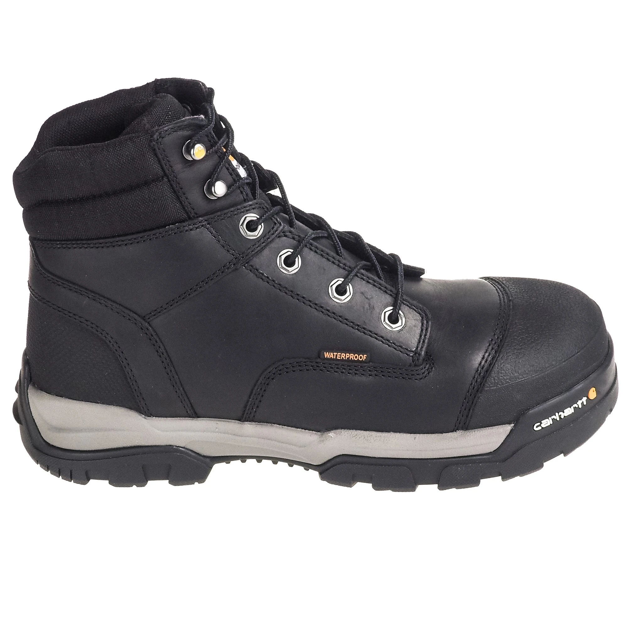 Carhartt Boots: Men's CME6351 Black 6-Inch Waterproof Insite Composite Toe EH Work Boots 4 Carhartt Boots: Men's CME6351 Black 6-Inch Waterproof Insite Composite Toe EH Work Boots - Image 2
