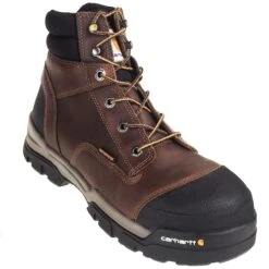 Carhartt Boots: Men's CME6355 Energy 6-Inch Waterproof Composite Toe EH Brown Work Boots -Overlook Boots shop carhartt cme6355 p 01