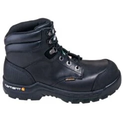 Carhartt Boots: Men's CMR6971 Black Waterproof Puncture-Resistant Composite Toe Boots -Overlook Boots shop carhartt cmr6971 o 01