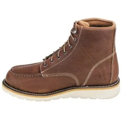 Carhartt Boots: Men's CMW6275 Steel Toe Waterproof Tan EH 6-Inch Wedge Boots -Overlook Boots shop carhartt cmw6175 i 01 1