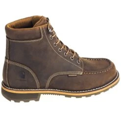 Carhartt Boots: Men's CMW6197 Brown Waterproof 6-Inch General Toe Work Boots 12 Carhartt Boots: Men's CMW6197 Brown Waterproof 6-Inch General Toe Work Boots -Overlook Boots shop carhartt cmw6197 o 01