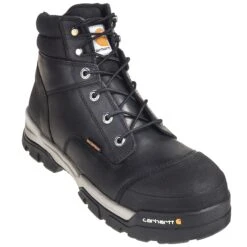 Carhartt Boots: Men's CME6351 Black 6-Inch Waterproof Insite Composite Toe EH Work Boots 16 Carhartt Boots: Men's CME6351 Black 6-Inch Waterproof Insite Composite Toe EH Work Boots -Overlook Boots shop carhartt cme6351 p 01