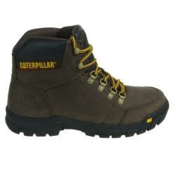Caterpillar Boots: Men's Outline General Toe 74087 Brown 6" Boots -Overlook Boots shop cat p74087 o 001