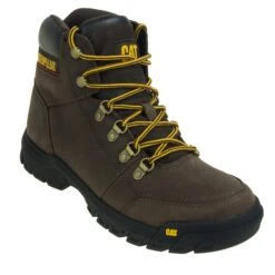 Caterpillar Boots: Men's Outline General Toe 74087 Brown 6" Boots -Overlook Boots shop cat p74087 p 001