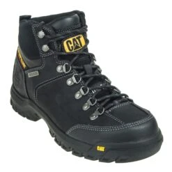 Caterpillar Boots: Men's Threshold 6" Steel Toe 90936 Black Work Boots -Overlook Boots shop cat p90936 1
