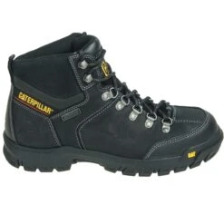 Caterpillar Boots: Men's Threshold 6" Steel Toe 90936 Black Work Boots -Overlook Boots shop cat p90936 2