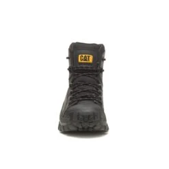 Caterpillar Boots: Men's P91542 Black Composite Toe Invader Hiker Waterproof Work Boot -Overlook Boots shop catm p91542 032122 s23 090