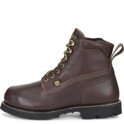 Carolina Boots: Men's CA517 Brown Steel Toe INT 2.0 Domestic Broad Toe Winged D3O Internal MetGuard Work Boot -Overlook Boots shop cla 004 ca517edit