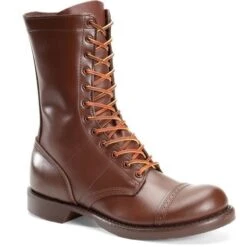 Corcoran Boots: Women's CV1516 Historic Brown 10" USA Made Jump Boot