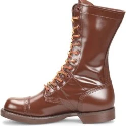 Corcoran Boots: Women's CV1516 Historic Brown 10" USA Made Jump Boot -Overlook Boots shop cv1516 500xauto instep