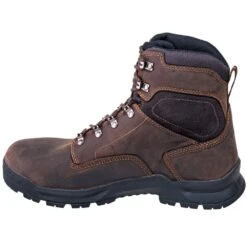 Danner Boots: Men's 12433 Waterproof EH Brown 6-Inch Slip-Resistant Boots -Overlook Boots shop danner 12433 i 01