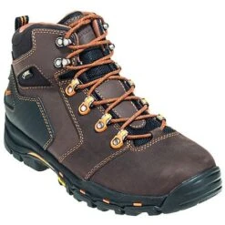 Danner Boots: Men's 13858 Brown Waterproof Vicious Work Boots -Overlook Boots shop danner 13858 p 01 1