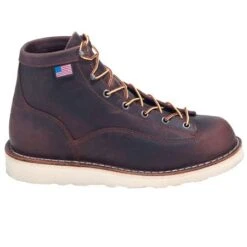 Danner Boots: Men's Brown 15552 EH American-Made Bull Run Boots -Overlook Boots shop danner 15552 o 01