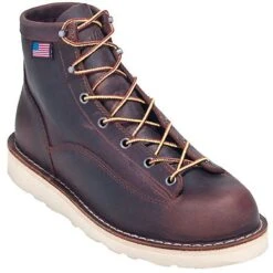 Danner Boots: Men's Brown 15552 EH American-Made Bull Run Boots -Overlook Boots shop danner 15552 p 01