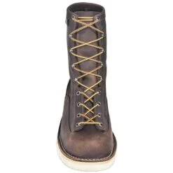 Danner Boots: Men's 15556 USA-Made Brown EH Bull Run Work Boots -Overlook Boots shop danner 15556 f 01 1