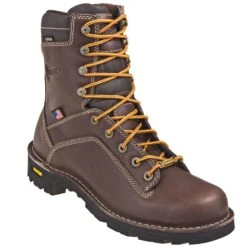 Danner Boots: Men's 17305 Brown Quarry USA Made Waterproof Boots -Overlook Boots shop danner 17305 p 01
