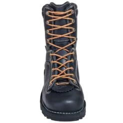 Danner Boots: Men's 17309 Black EH USA-Made Waterproof 8 Inch Quarry Work Boots -Overlook Boots shop danner 17309 f 01