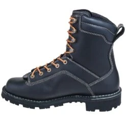 Danner Boots: Men's 17309 Black EH USA-Made Waterproof 8 Inch Quarry Work Boots -Overlook Boots shop danner 17309 i 01