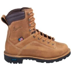 Danner Boots: Men's 17319 Brown Waterproof USA-Made EH Insulated Quarry Boots -Overlook Boots shop danner 17319 o 01
